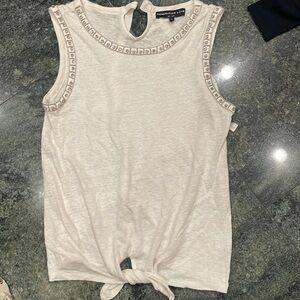 Generation love rhinestone lined tank